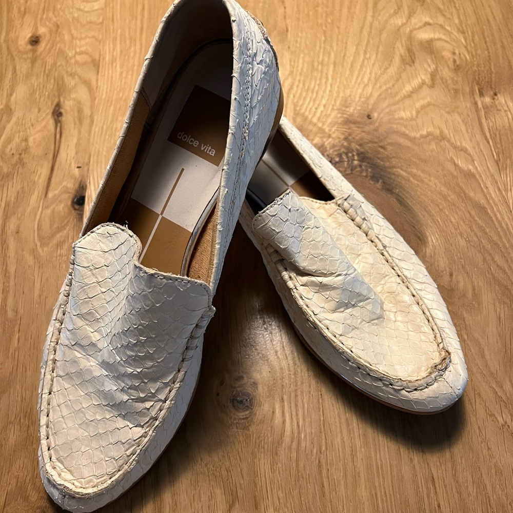 Dolce Vita snake skin mule